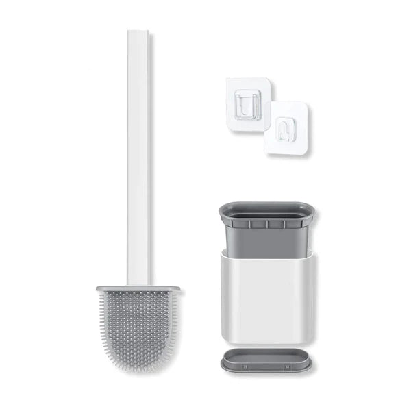 Spazzola in Silicone WC 360º + Adesivi da Parete GRATIS 🎁