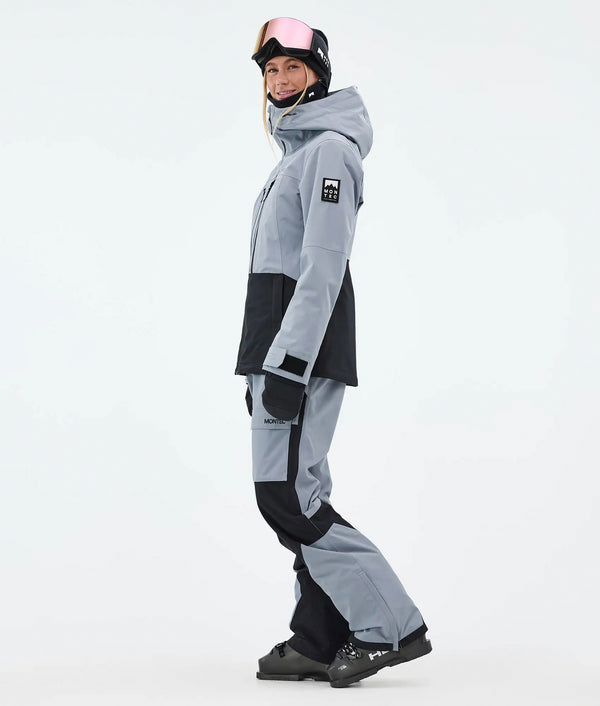 Moss W Veste de ski pour femme – Bleu doux / Noir
